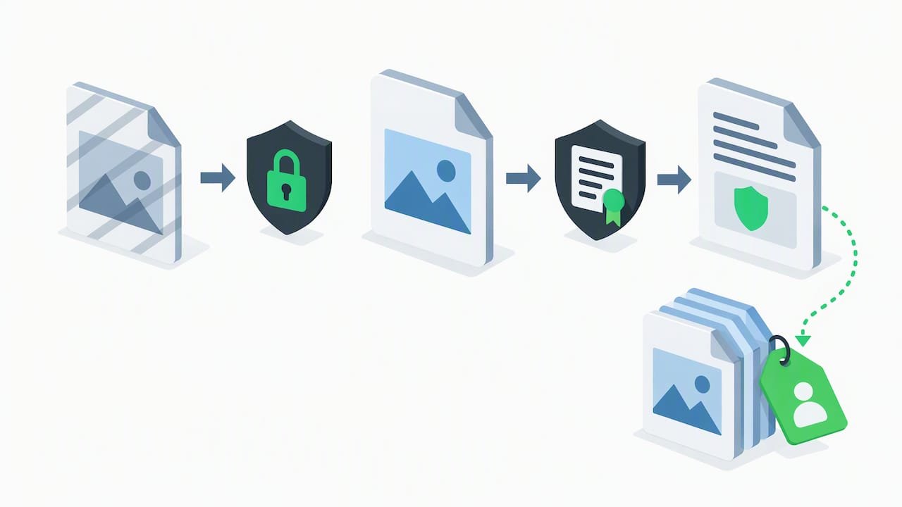 Digital product protection layers illustration
