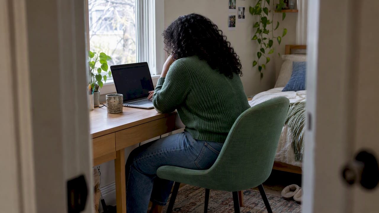Saver comparing account options at home